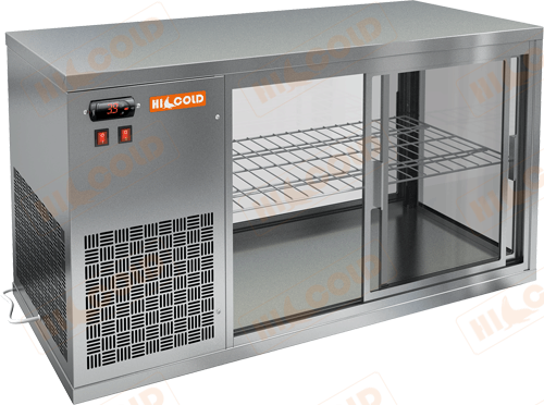 Настольная холодильная витрина  HICOLD  VRL 900 L ― Официальный сайт Российских производителей промышленного оборудования