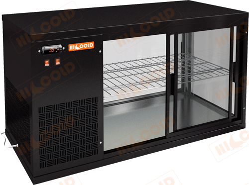 Настольная холодильная витрина  HICOLD  VRL 900 L Black ― Официальный сайт Российских производителей промышленного оборудования