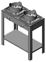 Плита газовая Вулкан KSB02 8176 WOK ― Официальный сайт Российских производителей промышленного оборудования