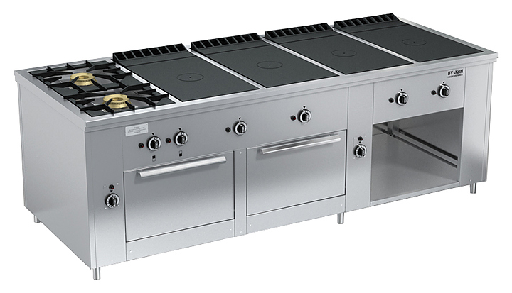 Плита газовая Вулкан ПРГ-IIA-10-4 2ДШ Maxi ― Официальный сайт Российских производителей промышленного оборудования