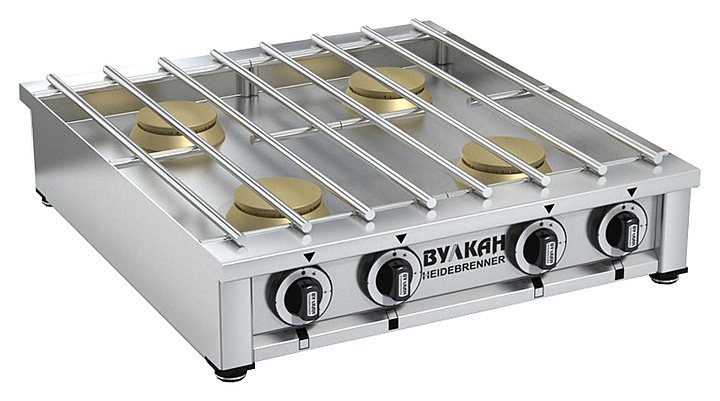 Плита газовая Вулкан ПРГ-IIA-4М Slim ― Официальный сайт Российских производителей промышленного оборудования
