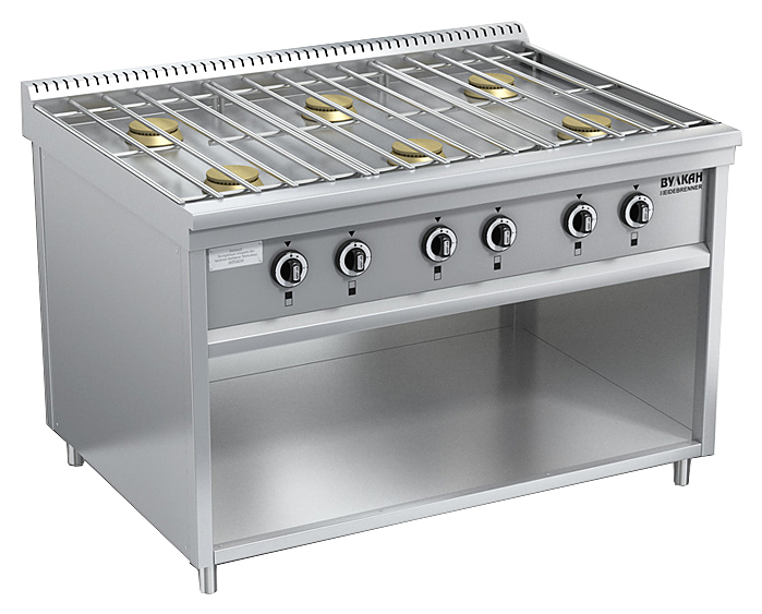 Плита газовая Вулкан ПРГ-IIA-6М Standart серия 700 ― Официальный сайт Российских производителей промышленного оборудования