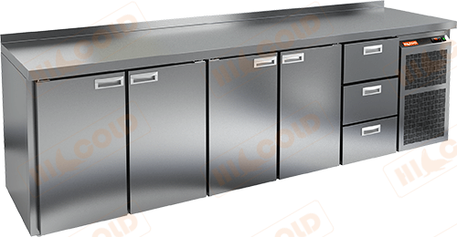 Стол охлаждаемый  HICOLD  GN 11113 BR2 TN ― Официальный сайт Российских производителей промышленного оборудования