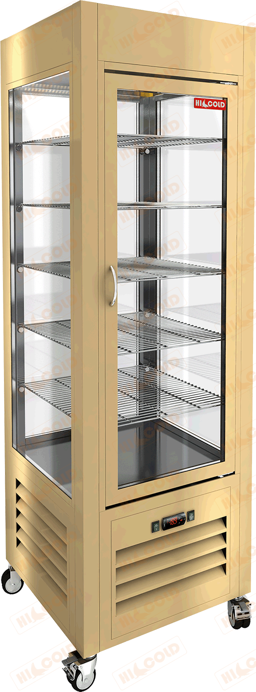Витрина кондитерская вертикальная  HICOLD  VRC 350 Beige ― Официальный сайт Российских производителей промышленного оборудования