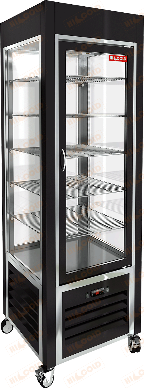 Витрина кондитерская вертикальная  HICOLD  VRC 350 Black FR ― Официальный сайт Российских производителей промышленного оборудования