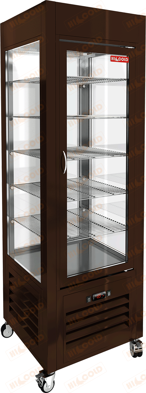 Витрина кондитерская вертикальная  HICOLD  VRC 350 Brown ― Официальный сайт Российских производителей промышленного оборудования
