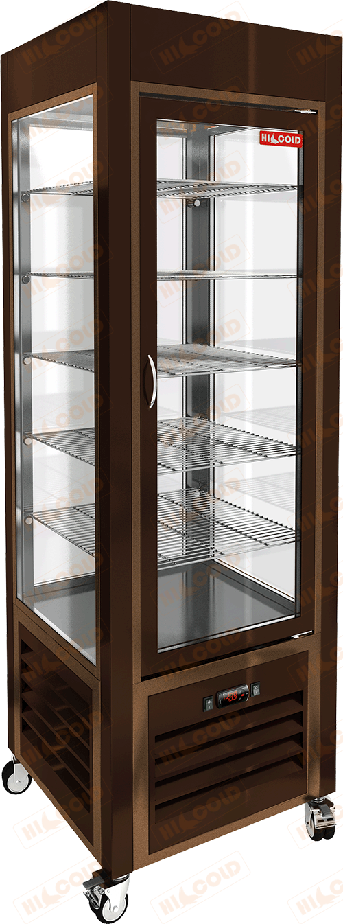 Витрина кондитерская вертикальная  HICOLD  VRC 350 Brown FR ― Официальный сайт Российских производителей промышленного оборудования
