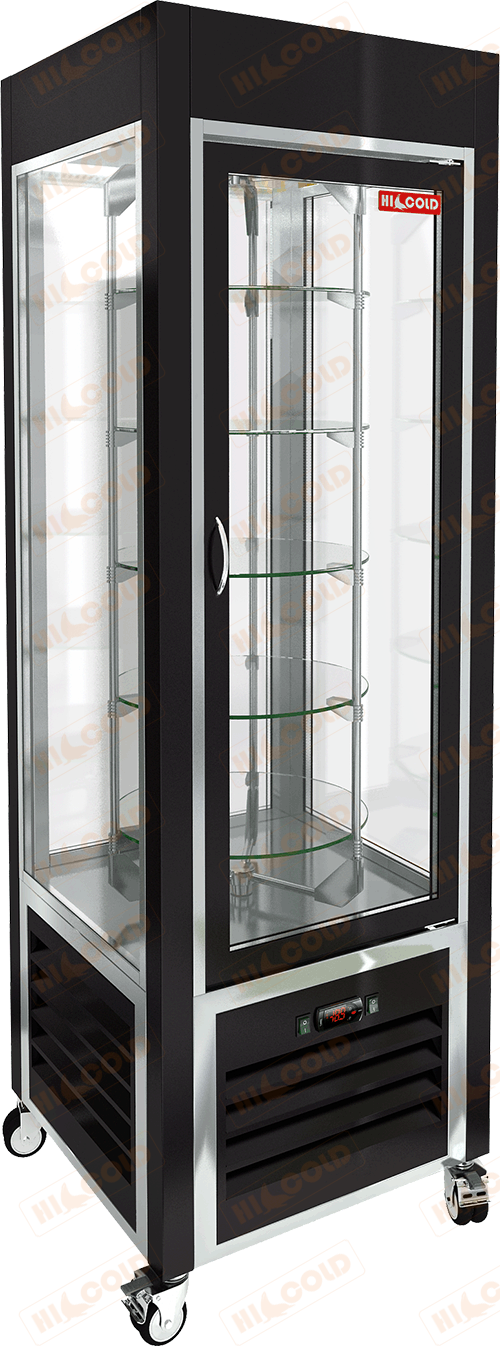 Витрина кондитерская вертикальная  HICOLD  VRC 350 R Black FR ― Официальный сайт Российских производителей промышленного оборудования