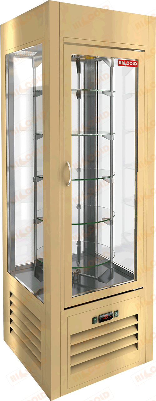 Витрина кондитерская вертикальная  HICOLD  VRC 350 R Sh Beige ― Официальный сайт Российских производителей промышленного оборудования