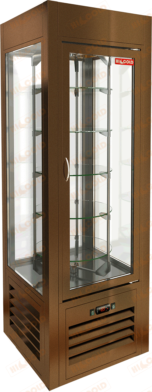 Витрина кондитерская вертикальная  HICOLD  VRC 350 R Sh Bronze ― Официальный сайт Российских производителей промышленного оборудования