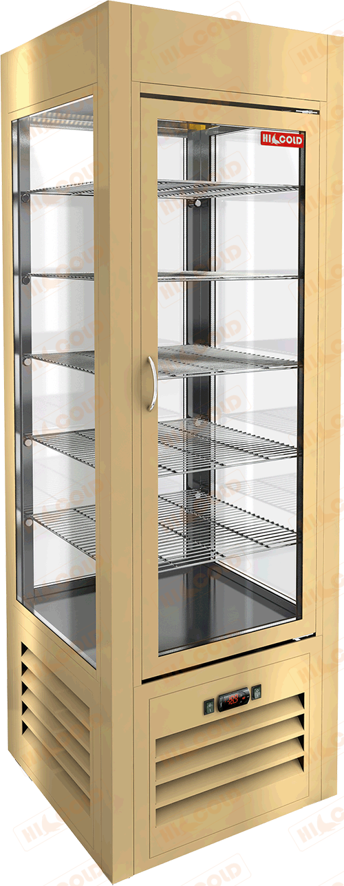 Витрина кондитерская вертикальная  HICOLD  VRC 350 Sh Beige ― Официальный сайт Российских производителей промышленного оборудования